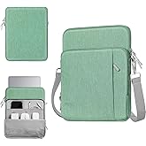 TiMOVO 13.3-14 Inch Laptop Sleeve Carrying Bag with Pockets for iPad Air 13 Inch 2024, iPad Pro 13" 2024, MacBook Air 2022-2018,MacBook Pro M2/M2/M1, Galaxy Tab S9+/S8+ 12.4", Lime Green