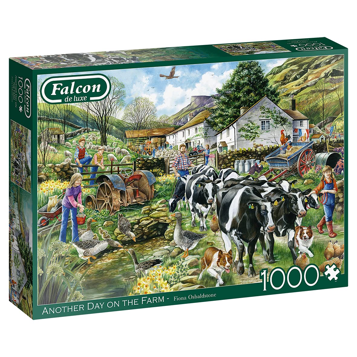 Jumbo, Falcon de luxe - Another Day on the Farm, Jigsaw Puzzles for Adults, 1,000 piece
