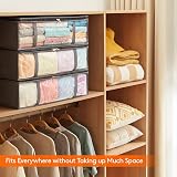 Lifewit 40L Under Bed Storage Bags 4 Pack with Clear Front Window - Grey view 6