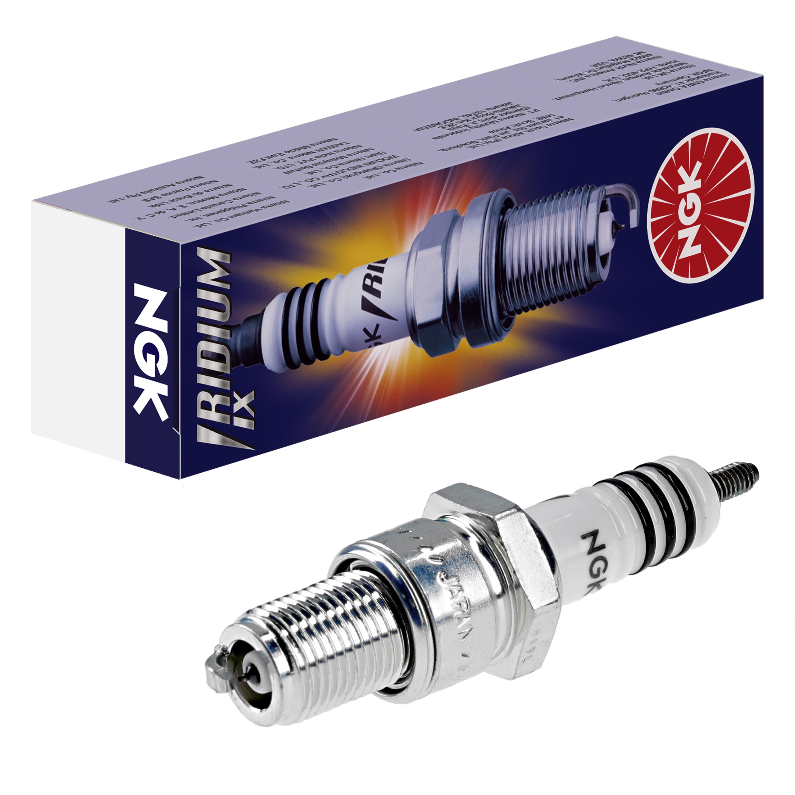 Photo 1 of NGK 5044 Iridium IX Spark Plug - BR8EIX, 1 Pack
