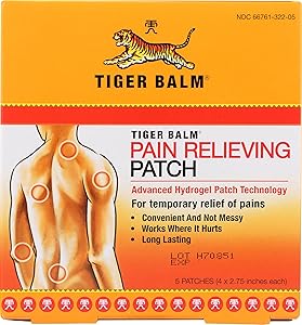 Tiger Balm, Patch Relief Pain, 5 Count