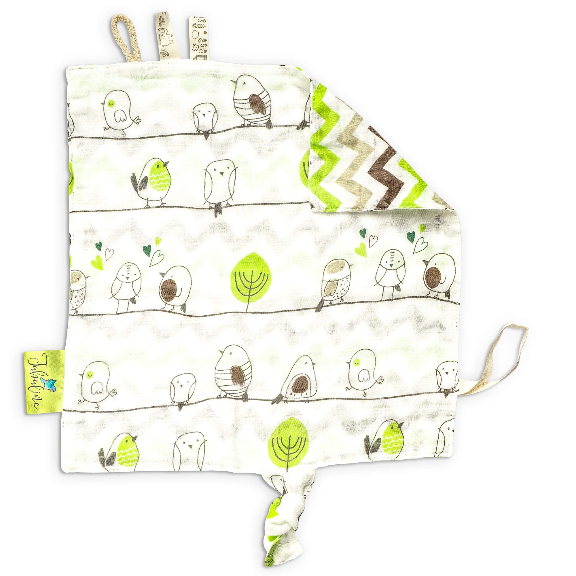 Tabalino Soft Comfort Blanket Baby for Cuddling and Sleeping 30 x 30 cm. From 0 Months. Gift Newborn. Boy and Girl. Blue and Pink