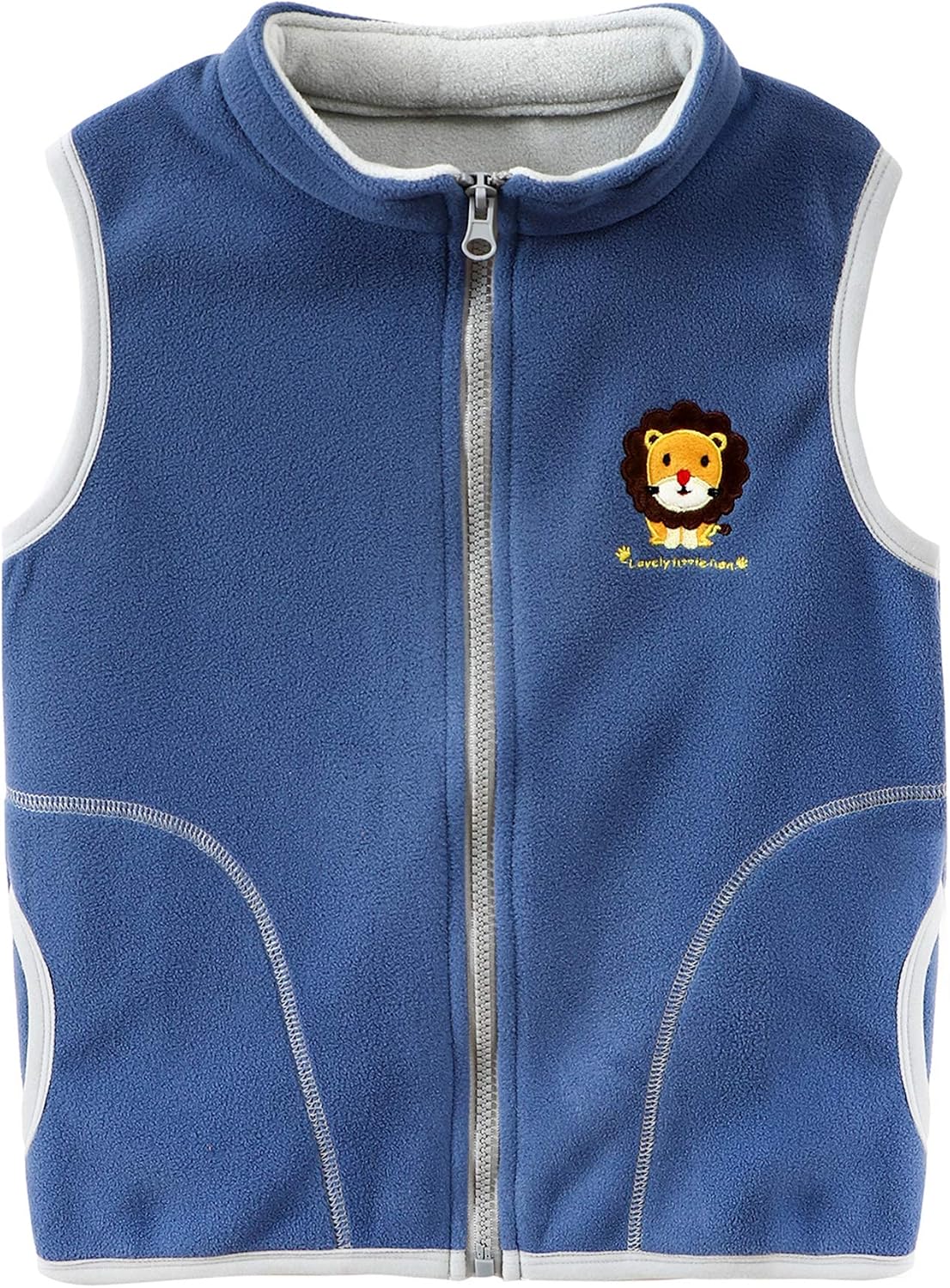 Ärmellose Fleece-Weste Für Kinder – Mit Reißverschluss, Sherpa-Innenfutter, Für Herbst & Winter
