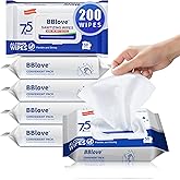 BBlove 75% Alcohol Wet Hand Sanitizing Wipes – 4 Packs of 50 Count (200 Total Wipes) Moisturizing Aloe Vera Formula Travel Size for Home Office School On-The-Go