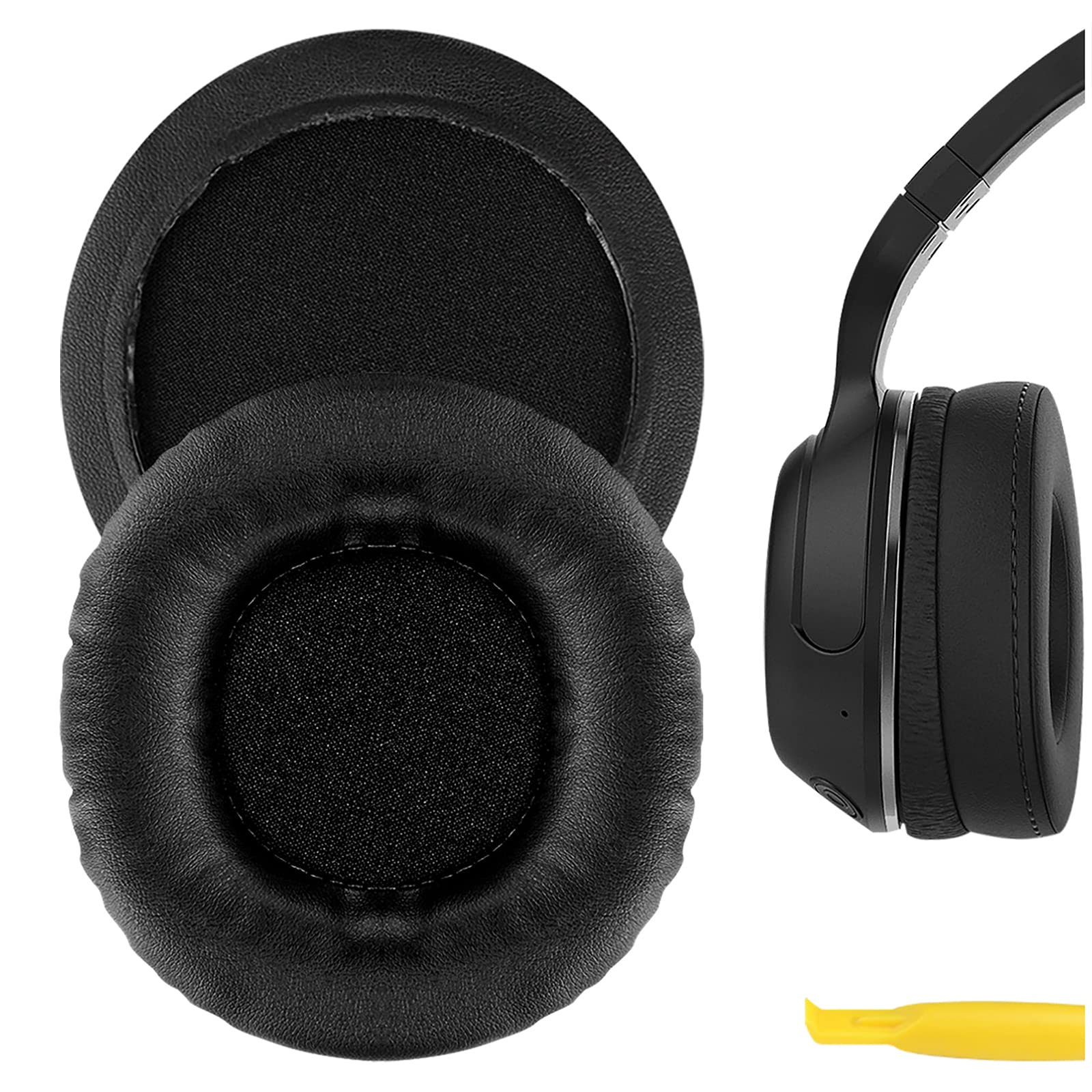Geekria Replacement Ear Pads for Skullcandy Hesh, Hesh 2, Hesh 2 Wireless Headphones Ear Cushions (Black)