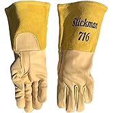 Slickman 716 The Orginal Hybid Cowhide Welding Glove For Tig or Stick Welding