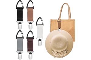 AHQiZFX Hat Clip for Travel Handbag Backpack Luggage, Travel Hat Clip Elastic Hat Holder