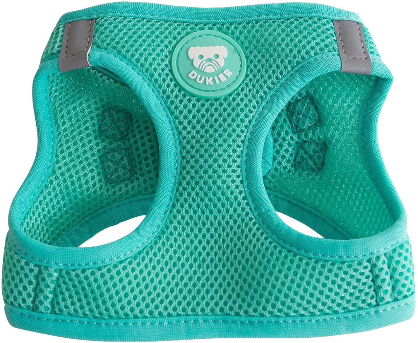 DUKIER - Dog Harness, Anti-titration Vest Body, Adjustable and Durable for Pets, Breathable Mesh, Pet Accessory with double Closure, Mint Design, Size XL