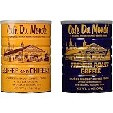 Cafe Du Monde Coffee and Chickory Bundle - New Orleans French Roast Assortment, 15 oz Original and 13 oz, 2 Piece