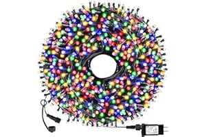 OUTYLTS Christmas String Lights End-to-End Plug 8 Modes 108FT 300 LED IP55 Outdoor Waterproof UL Certificated Indoor Fairy Lights Garden Wedding Christma Trees Parties Decoration Multicolor