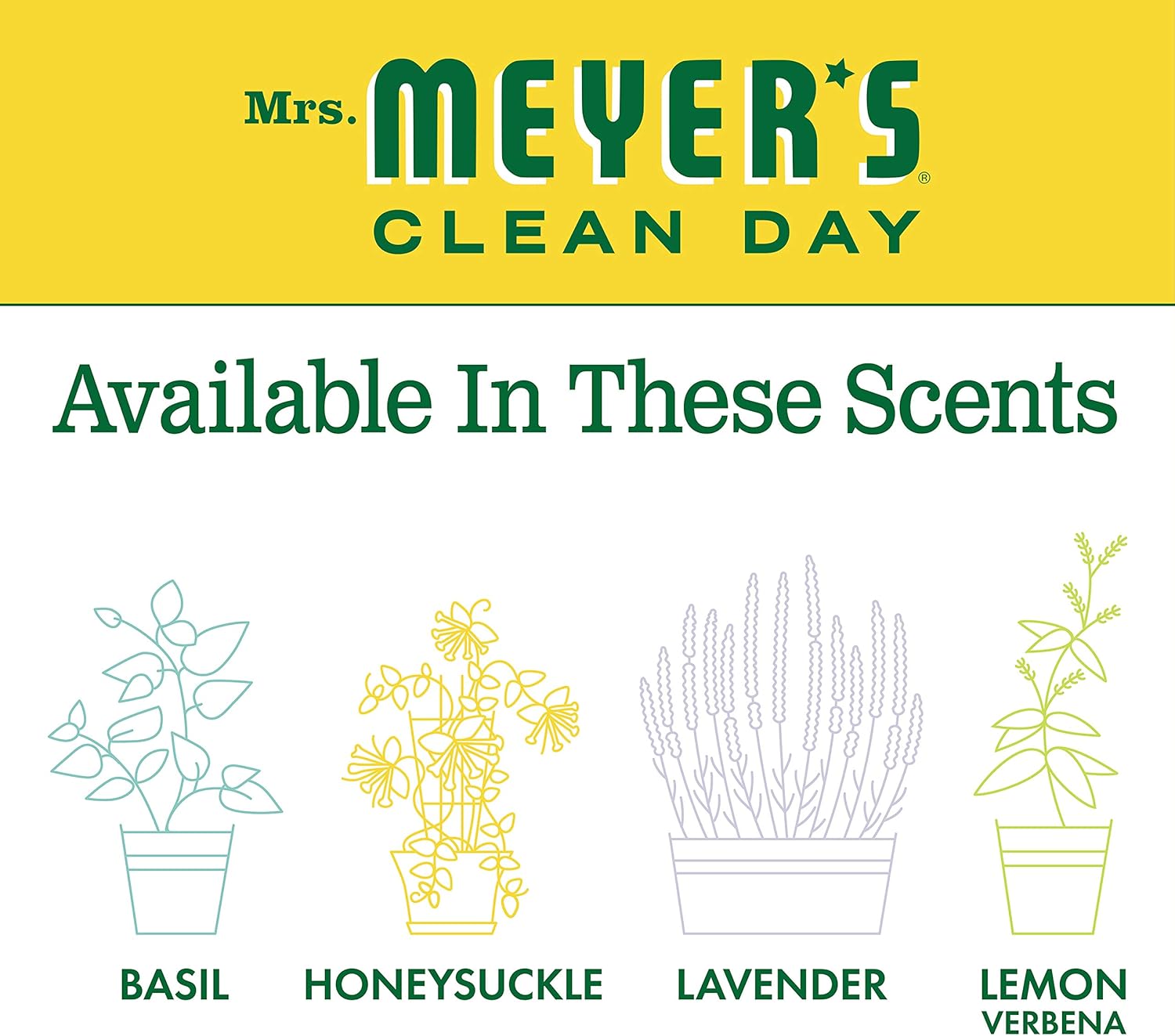 Mrs. Meyer's Clean Day Dishwashing Liquid Dish Soap Refill, Cruelty Free Formula, Honeysuckle Scent, 48 oz: Health & Personal Care