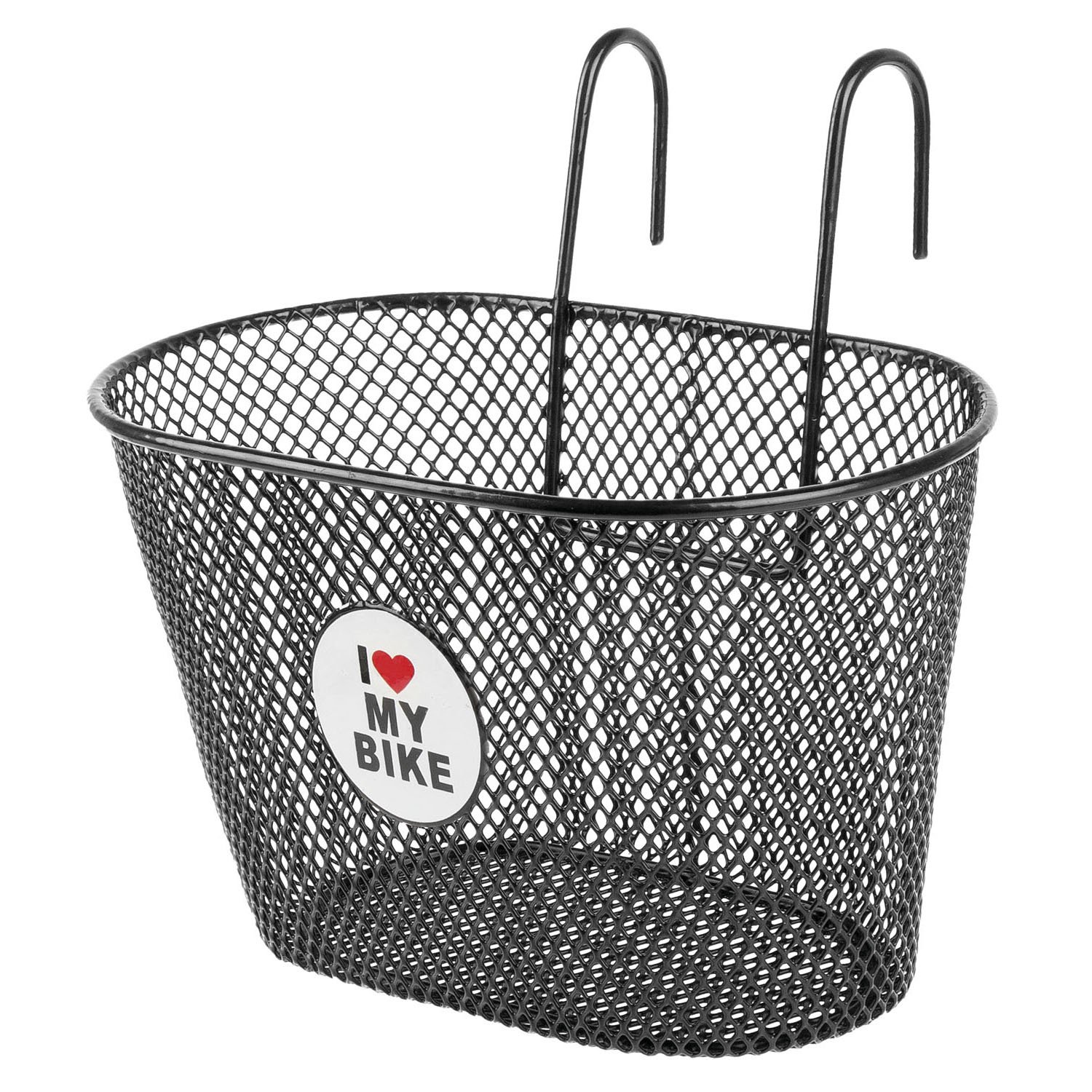 M-Wave - Unisex Child CWB Wire Basket for Children, for Handlebar, Stem, Carrier, … - black, 24x15x14, 5 cm