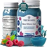 True Sea Moss &ndash; Sea Moss Gel &ndash; Blue Spirulina, Pack of 1 (Labels may Vary) | No Sugar, Vegan, Non-GMO, GMP, Gluten-Free, Halal &ndash; Wildcrafted Seamoss, Fruits &amp; Jarred Vegetables &ndash; Vitamins &amp; Minerals