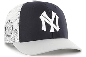 47 MLB Homerun Cooperstown Adjustable Snapback Mesh Trucker Hat, Adult One Size Fits All