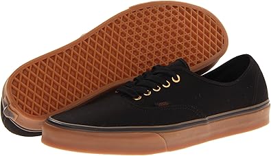 vans authentic black rubber