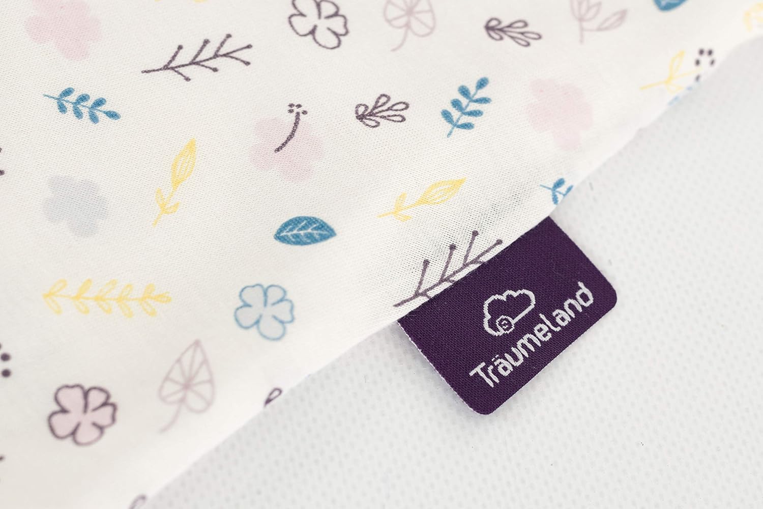 Träumeland S0200902 Summer Sleeping Bag LiebeMICH Cotton 60 cm Floral Design Without Optical Brighteners Multi-Coloured 240 g - Image 5
