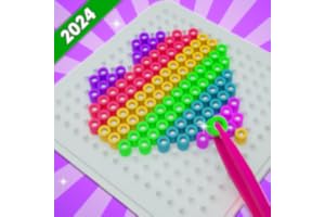 Hama Beads: Create Loom Art With Perler Beads - Beading Loom With Pearl Beads Creative Games