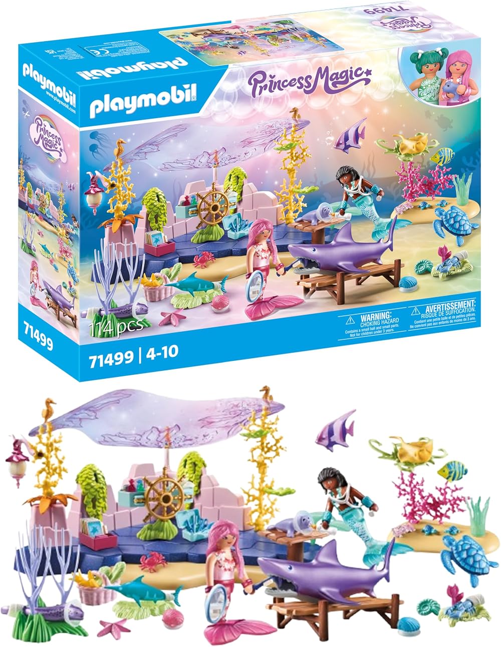 Playmobil Mermaid Sealife Care Set 114 pcs 2 figures 16 animals 96 accessories