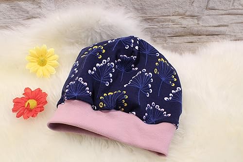 Sommermütze Kinder Mütze Beanie Blumen Pusteblumen Mädchen Frühjahr Übergangsmütze