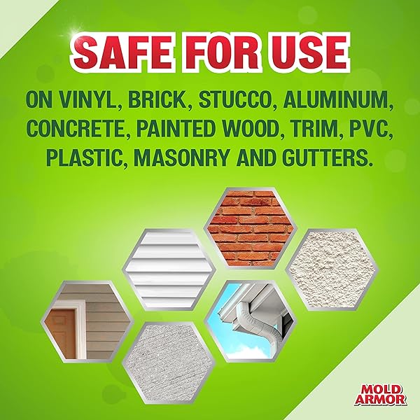 MOLD ARMOR 64 OZ. E-Z HOUSE WASH – BRICK, CONCRETE, TRIM & SIDING CLEANER
