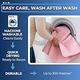 EASY CARE SOLUTIONS 2 Pack Washable Bed Pads 85x90 cm with Tucks Pink view 5