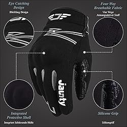 JAUNTY Professional Motorcycle Gloves Knuckle