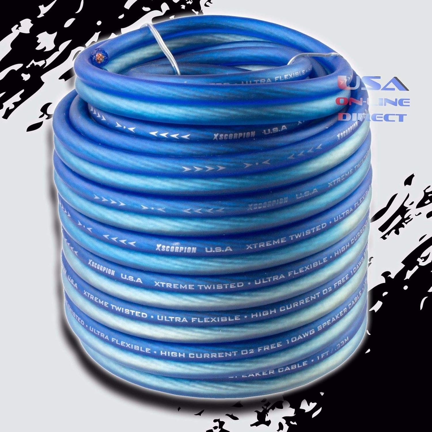 Amazon Com 10 Gauge 25 Feet Ofc 100 Copper Marine Car Home Audio Speaker Zip Cable Wire Us Home Audio Theater