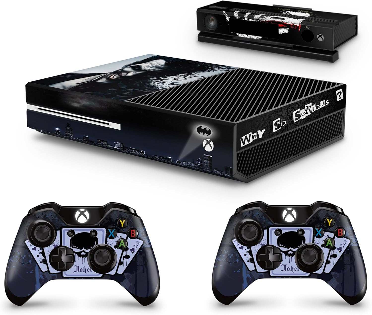Gizmoz N Gadgetz 2 X Joker Xbox One S Controller Skins Full Wrap Vinyl Sticker Faceplates Protectors Skins Ecog Pc Video Games