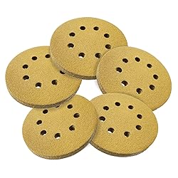 QYQRQF 5 Inch Sanding Discs Hook and Loop, 80 Grits