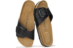 Project Cloud Genuine Leather Sandals Women Dressy Summer Beach Essentials - Flip Flops & Slides with Memory Foam Insole Womens Sandals Comfortable Footwear