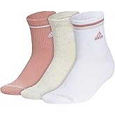 adidas womens Cushioned Sport High Quarter Socks (3 Pairs) Durable & Comfortable