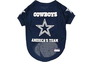 PETS FIRST NFL Dallas Cowboys Raglan Jersey America's Team - Large. Cutest Football Jersey for Dogs & Cats