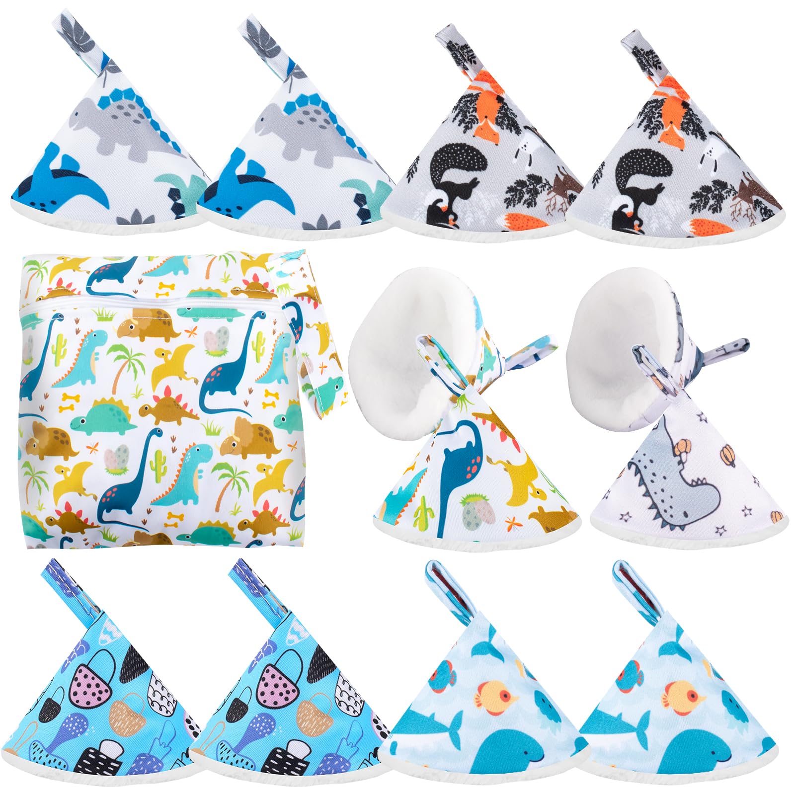 Photo 1 of 12 Pcs Peepeeteepe for Baby Boy with Storage Bag, Reusable Peepeeteepe Baby Boy with Hang Loop (6 Patterns)