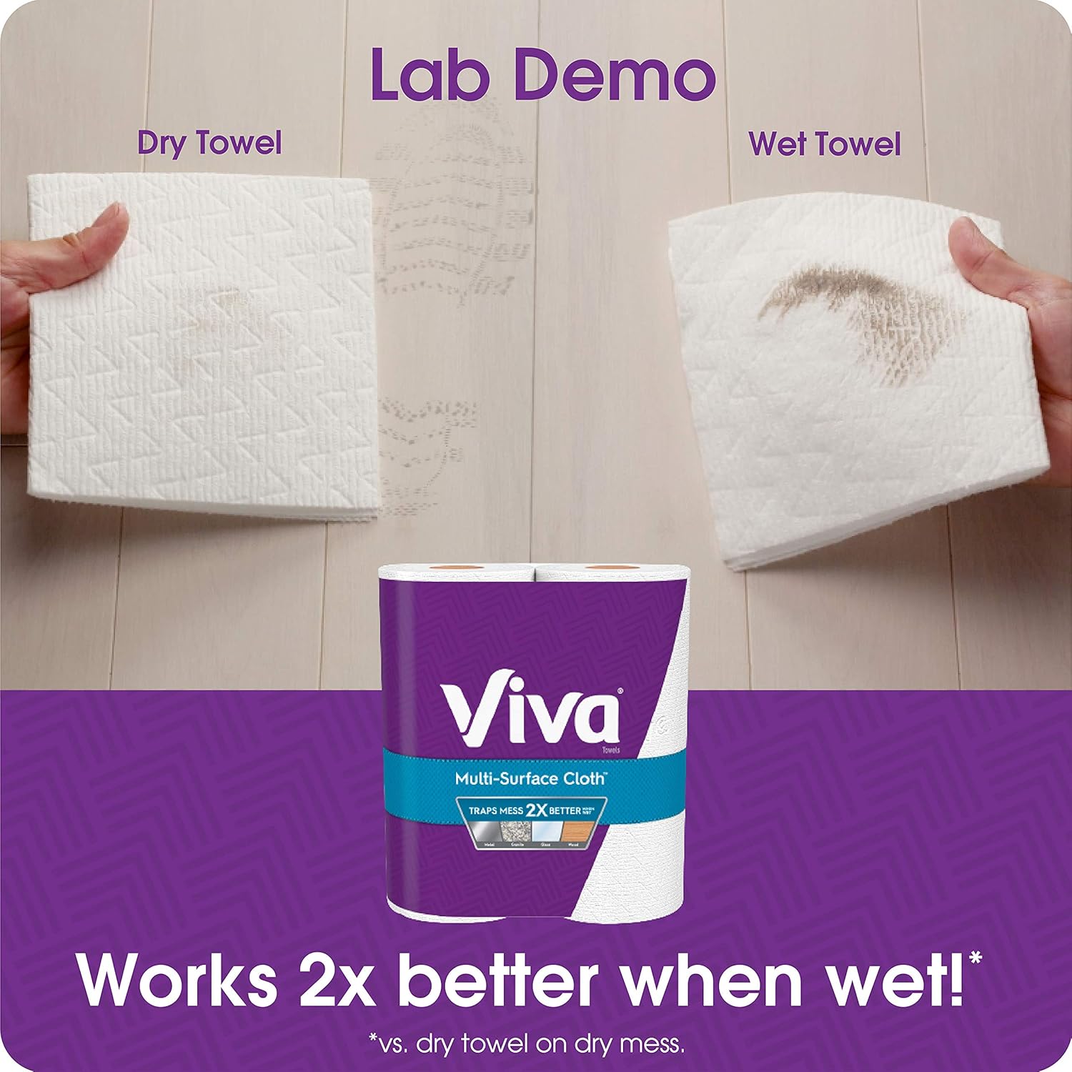 Viva Multi-Surface Cloth Choose-A-Sheet Kitchen Paper Towels, White, 24 Double Rolls (110 Sheets per Roll): Health & Personal Care