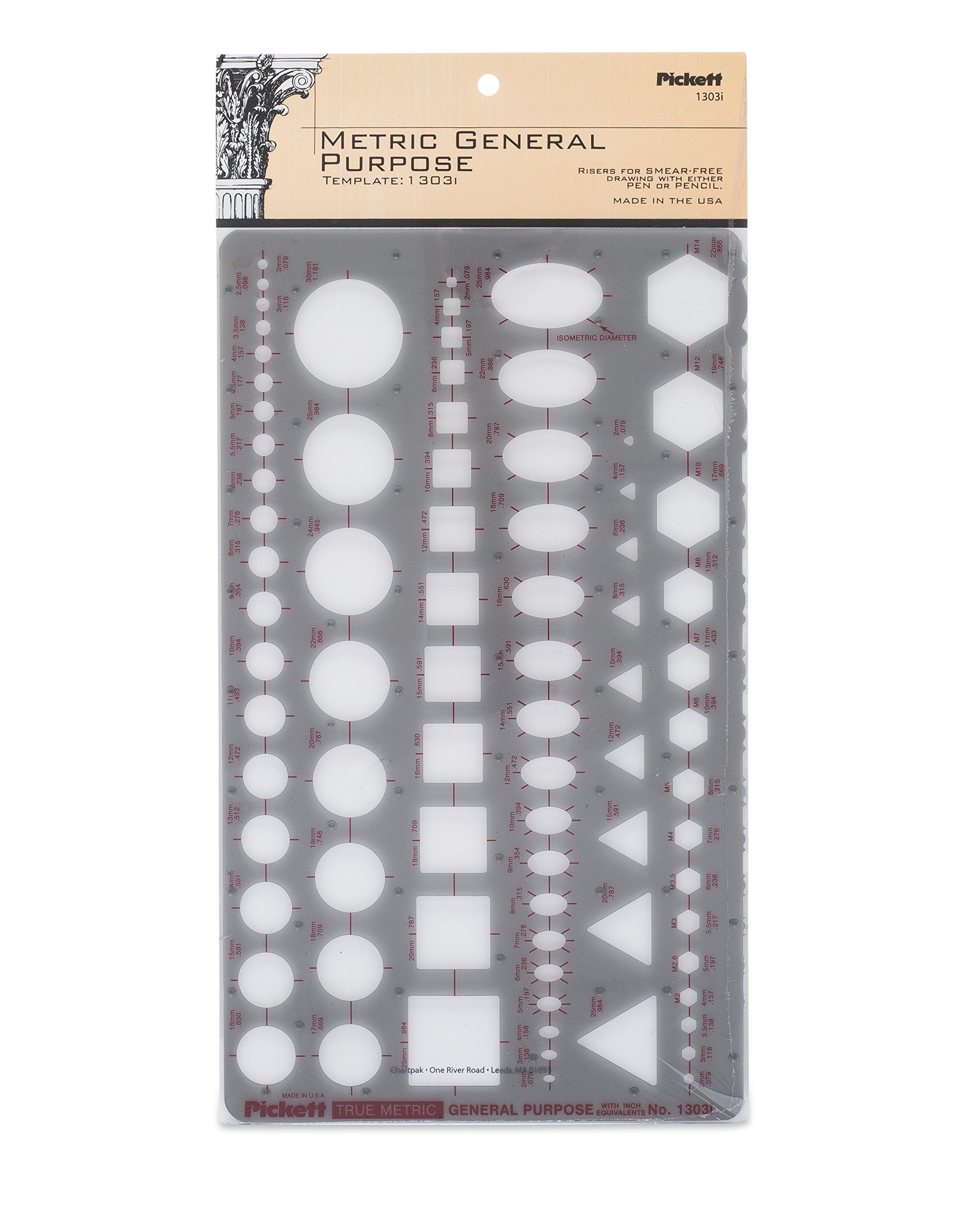Pickett Metric General Purpose Template (1303I)