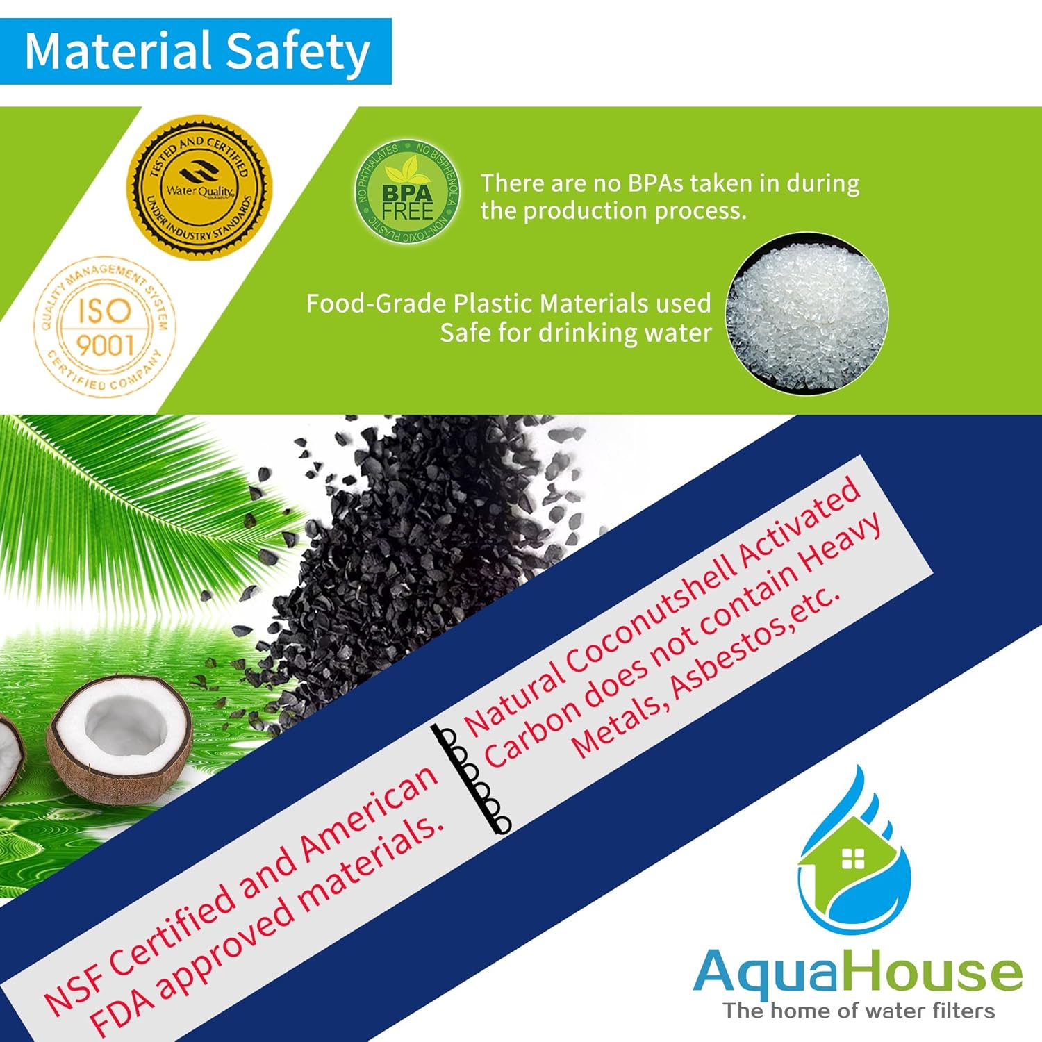 2x AquaHouse UIFA filtro compatible con refrigeradores por AEG ...