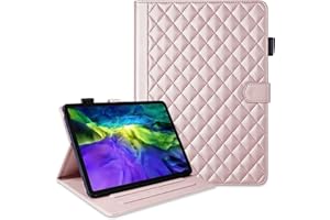Longga Case for iPad Pro 11"/iPad Air 11" 2024/ iPad Air4 2020/iPad Air5 2022, PU Leather Wallet Case with Pen Holder,Flip St