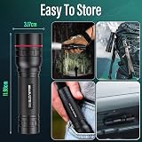 GEARLITE 2000LM Rechargeable LED Torch, 3 Modes, Zoomable Waterproof Flashlight view 6
