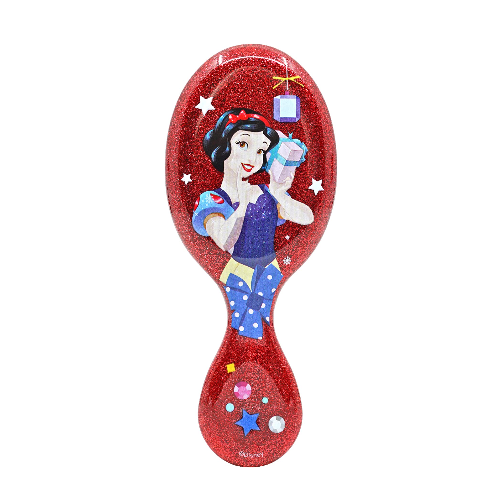 WetBrush, Disney Glitter Ball Hairbrush, Mini Detangler, Unisex, UltraSoft Bristles, Ergonomic Handle, Suitable for all Hair Types, Snow White