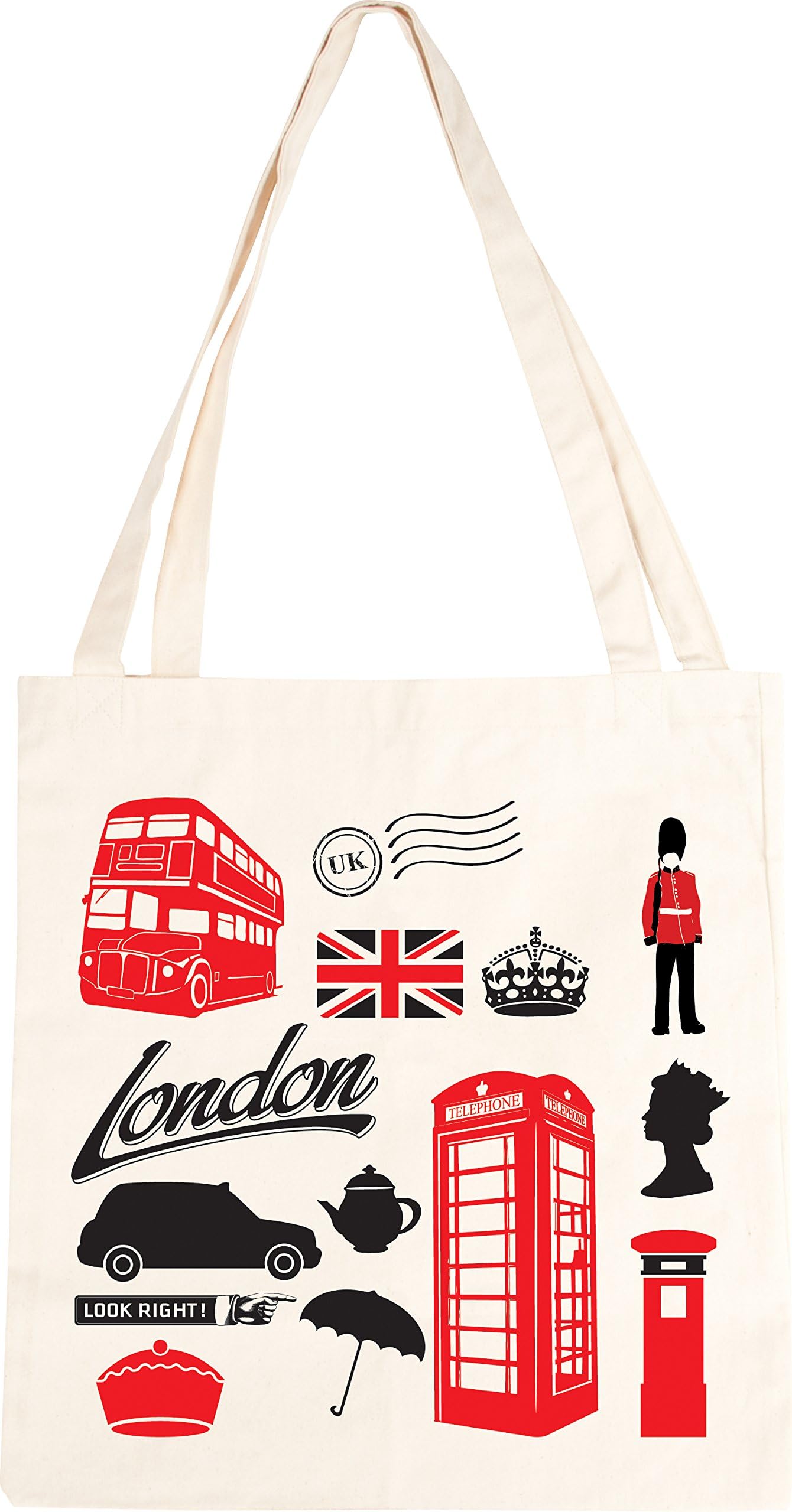 London Icons Cotton Tote Bag