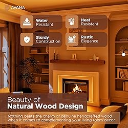 Avana Fireplace Mantle - Natural Fireplace Mantles