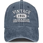 70th Birthday Gifts for Women Man Vintage 1955 Baseball Cap Meaningful Gifts Ideas