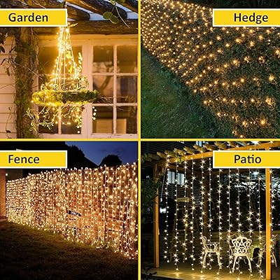 Buy Starbright Solar Led String Lights 1 Pack 2 Strings Warm White 150 Bulb Fairy Lights 8 Lighting Modes For Outdoor Garden Tree Patio Fence Hedge Online In Taiwan B081k8hbnb