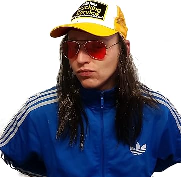 assi trucker kappe mit haar bob