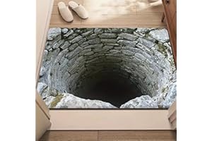 2026 New 3D Hole Rug, Non-Slip Rugs That Look Like a Hole, Rugs Optical Illusion Doormat in The Floor for Door Entrance, Bath