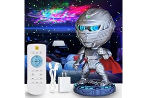 BCGA Astronaut Galaxy Projector Star Night Light, Space Man Buddy Starry Nebula Ceiling LED Projector Lamp Gift for Kids Room Adults BedRoom Decor, with Remote Timer Bluetooth Speaker 4.4x5.11x9.25inch