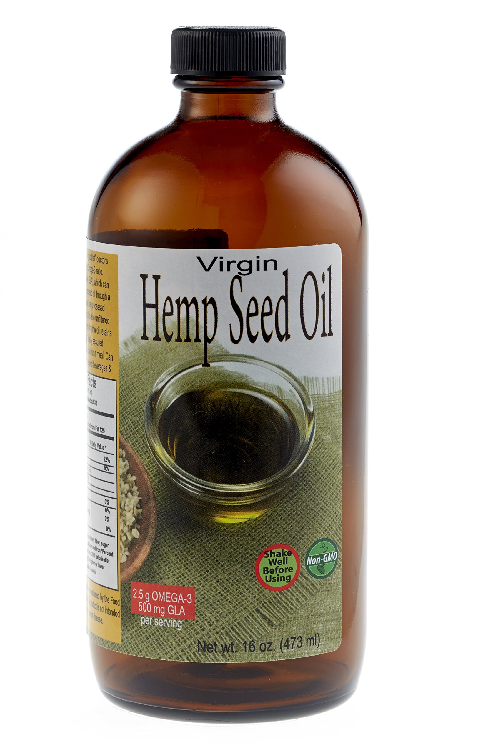 Sweet Sunnah's Natural Quality Assured Virgin Hemp Seed Oil 16oz