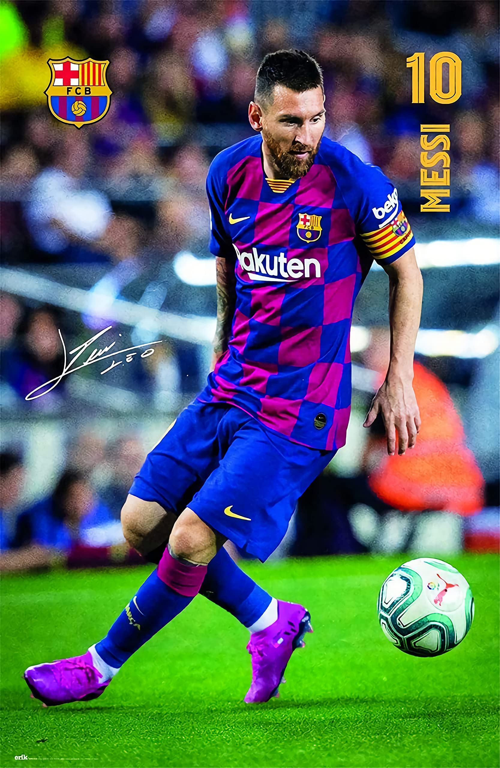 Tainsi ASHER Gift FC Barcelona 2019/2020 Messi Poster - Matte poster Frameless Gift 11 x 17 inch(28cm x 43cm)-LS-289