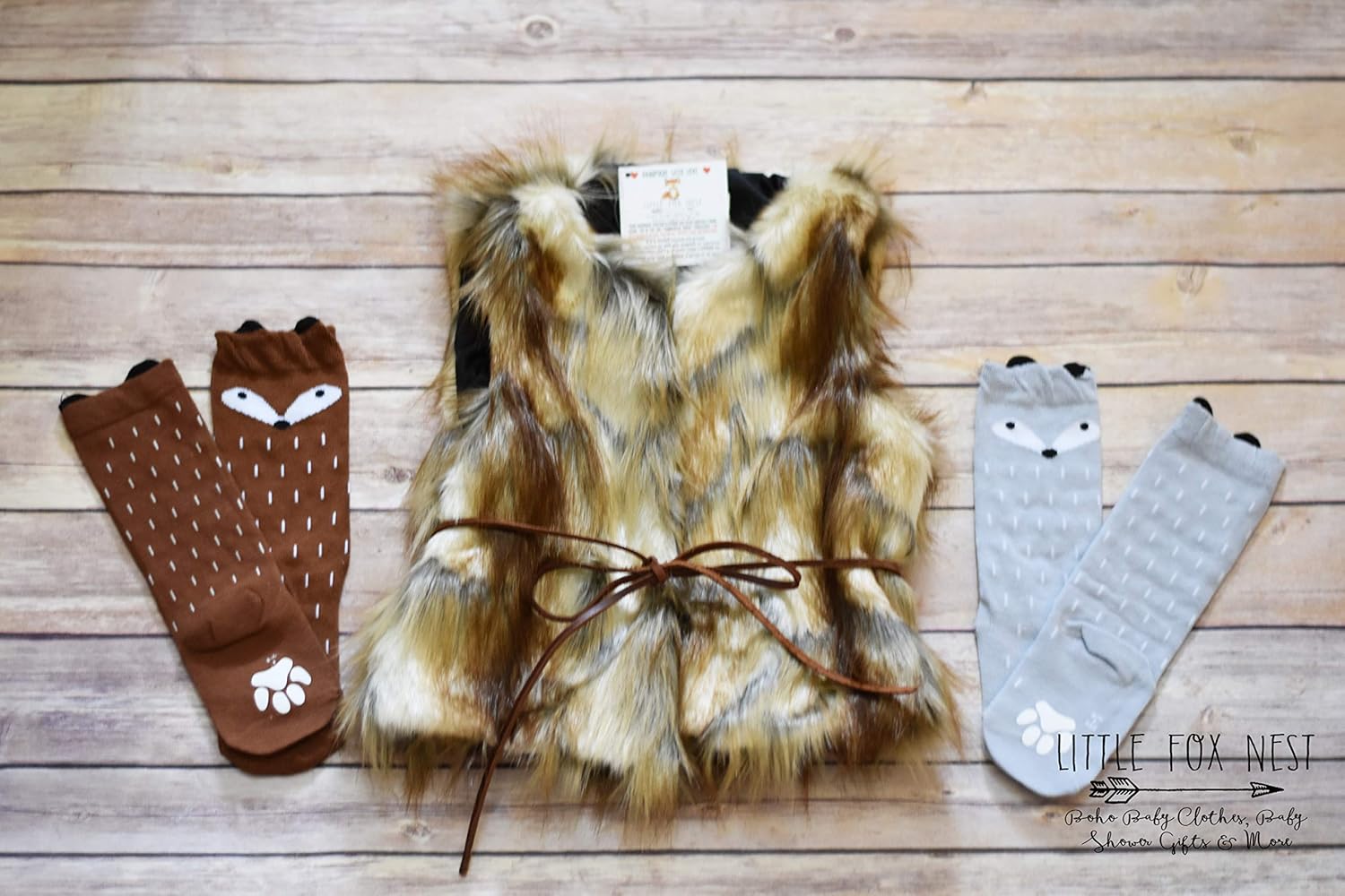 Amazon Com Fur Vest Toddler Vest Faux Fur Vest Brown Fur Vest Baby Girl Vest Handmade