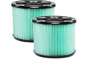 WORKSHOP Wet/Dry Vacs Vacuum Filters WS13045F2 HEPA Media Filter For Shop Vacuum Cleaner (2pk - HEPA Media Filter For Wet/Dry